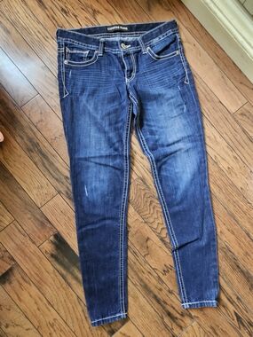 Express Women’s Dark Blue Stretch Jeans